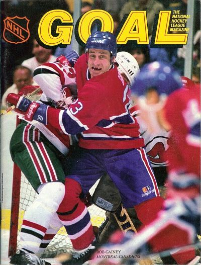 GOAL National Hockey League Magazine Cover – Bob Gainey