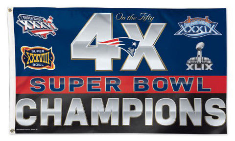 Super Bowl Champions 4X Football Wall Banner