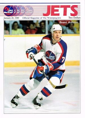 1989 Winnipeg Jets Magazine Featuring Brent Ashton