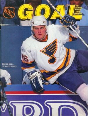 Brett Hull St. Louis Blues Hockey Magazine Cover