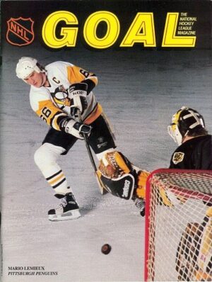 GOAL NHL Magazine Cover Featuring Mario Lemieux