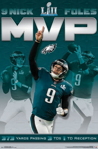 Nick Foles MVP Football Poster Design