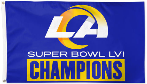 Super Bowl LVI Champions Blue Commemorative Banner
