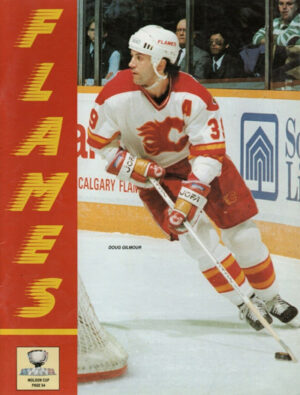 Calgary Flames Doug Gilmour Hockey Poster Print
