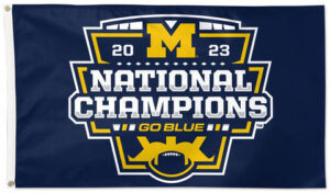 2023 National Champions Go Blue Navy Banner