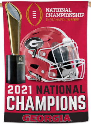 Georgia 2021 National Champions Football Wall Banner