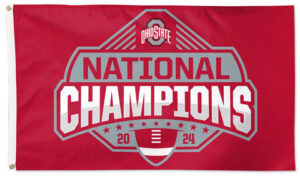 Ohio State 2024 National Champions Red Banner