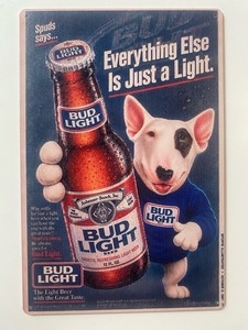 Retro Bud Light Pig Beer Advertisement Wall Sign