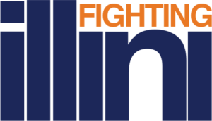 Navy Blue Fighting Typography Graphic with White Stripes