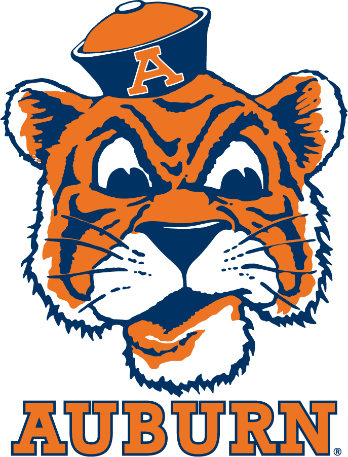 Auburn Tiger Orange and Navy Graphic