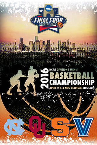 2016 Houston Final Four Basketball Championship Poster