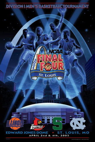 2005 Final Four St. Louis Basketball Tournament Poster Design