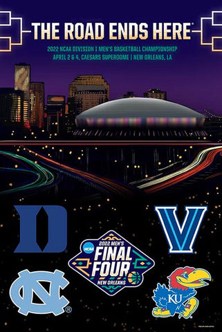 2022 Final Four New Orleans Basketball Championship Poster