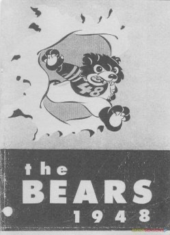 The Bears 1948 Cartoon Sports Poster Design