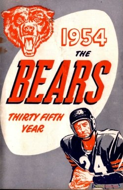 1954 Bears Thirty Fifth Year Retro Football Wall Art