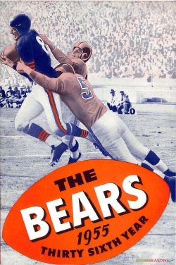 The Bears 1955 Thirty Sixth Year Football Poster