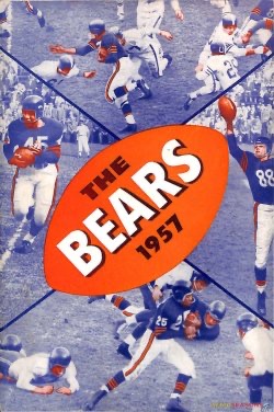 The Bears 1957 Football Collage Wall Art