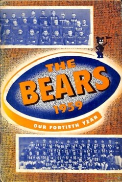 The Bears 1959 Our Fortieth Year Football Poster