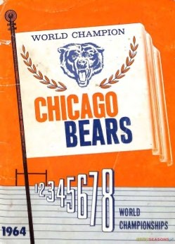 Chicago Bears World Champion 1964 Vintage-Style Sports Print