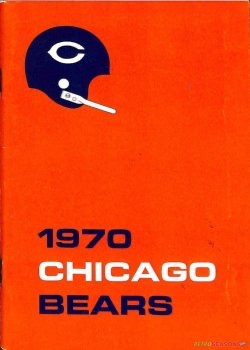 1970 Chicago Bears Orange Cover Print
