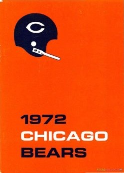 1972 Chicago Bears Football Helmet Poster