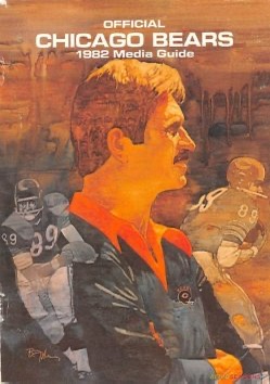 Chicago Bears 1982 Media Guide Illustrated Cover