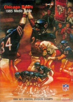 Chicago Bears 1985 Media Guide Cover