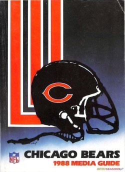 Chicago Bears 1988 Media Guide Cover
