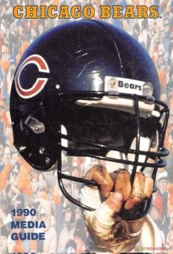 Chicago Bears 1990 Media Guide Cover
