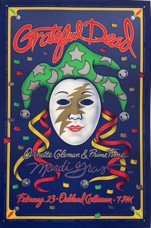Grateful Dead Mardi Gras Concert Poster Design