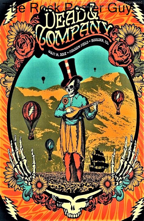 Dead & Company Boulder 2018 Concert Poster Design