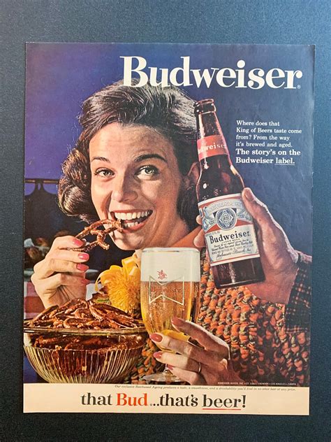 Budweiser Retro-Style Beer Advertising Poster