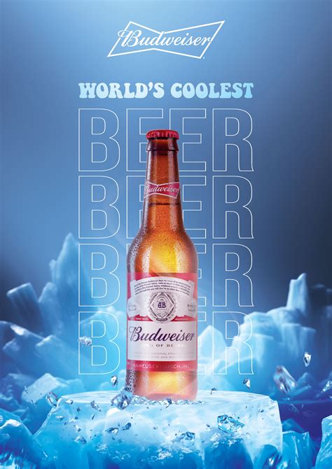 Budweiser World’s Coolest Beer Ice Poster