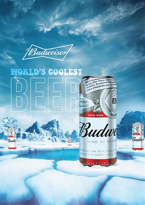 Budweiser World’s Coolest Beer Arctic Advertisement Print