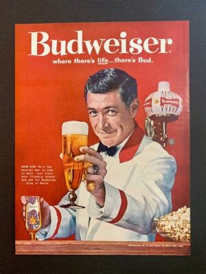 Budweiser Where There's Life Vintage-Style Beer Poster