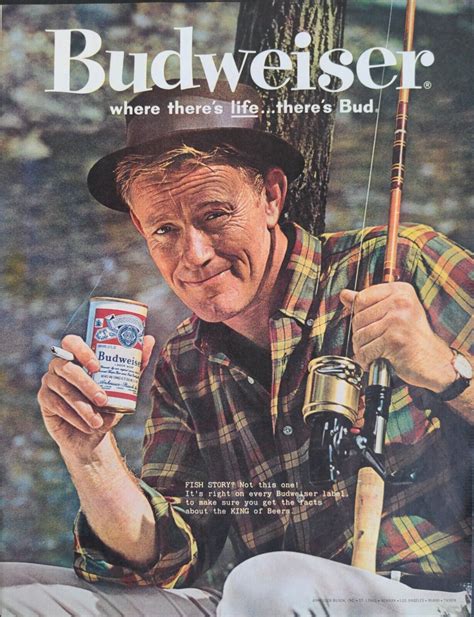 Budweiser Fisherman Vintage-Style Advertising Wall Art