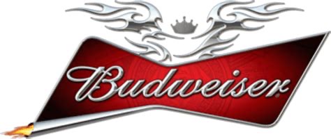 Budweiser Script Red Bowtie Flame Crown Wall Art Design