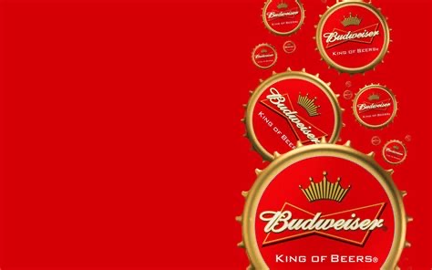 Red Beer-Themed Bottle Cap Graphic Wall Art