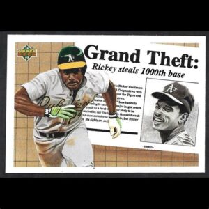 Grand Theft Rickey Henderson 1000th Base Baseball Print