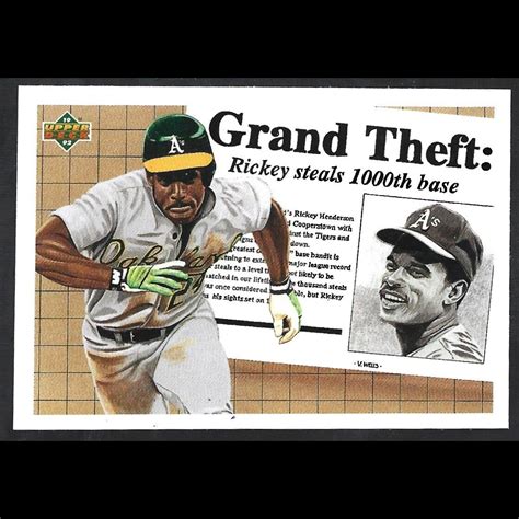 Grand Theft Rickey Henderson 1000th Base Baseball Print