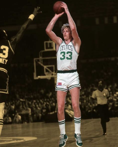 Boston Celtics #33 Basketball Player Shooting Photo