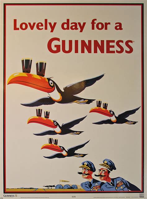 Vintage-Style Guinness Lovely Day Toucans Poster