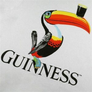 Guinness Toucan Graphic with Stout Glass and Text