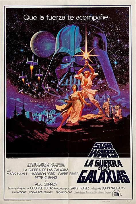 Póster Star Wars La Guerra de las Galaxias en español