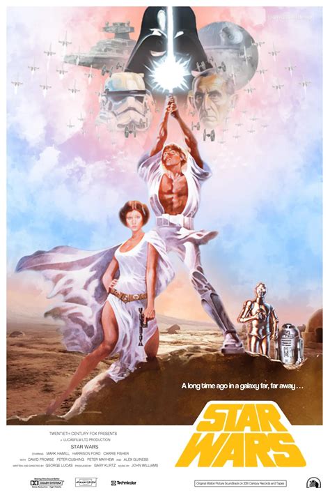 Star Wars Space Fantasy Movie Poster Wall Art