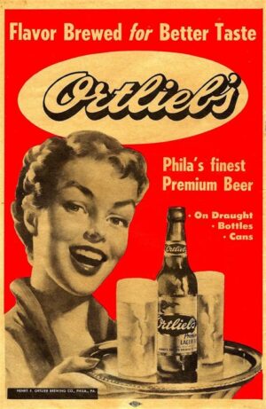 Ortlieb Beer Vintage-Style Advertising Poster Design