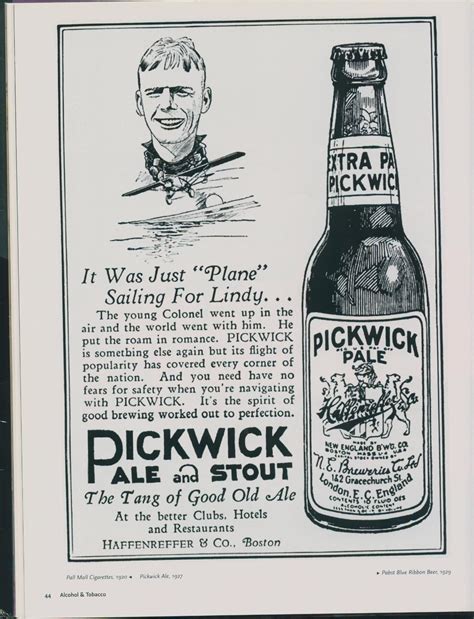 Pickwick Pale and Stout Illustrated Beer Advertisement Print