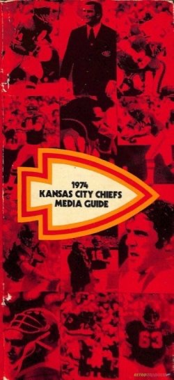 1974 Kansas City Chiefs Media Guide Cover Design
