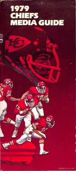 1979 Chiefs Media Guide Football Cover