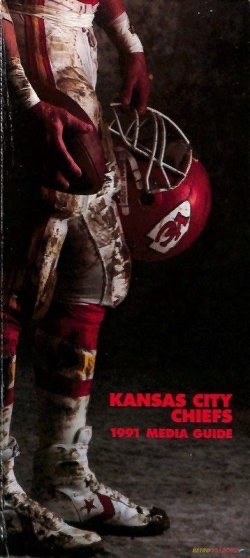 Kansas City Chiefs 1991 Media Guide Football Cover